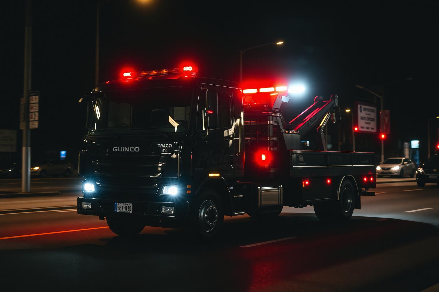 Caminhão guincho APCAR88 em atendimento